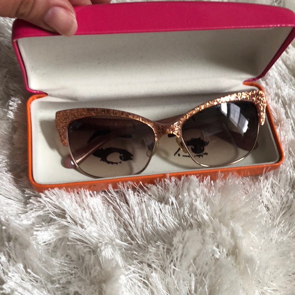 Kate Spade rose gold Shira sunglasses